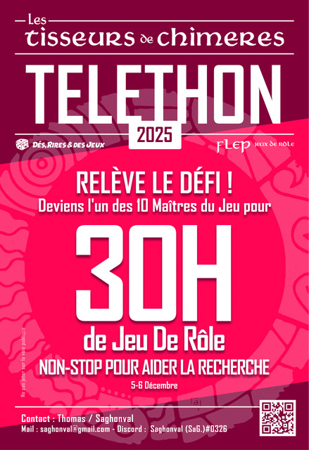 Marathon JDR Téléthon 2025