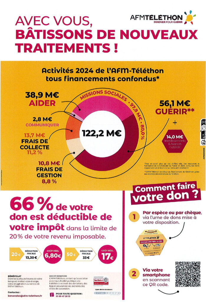 Affiche relais Telethon 2025